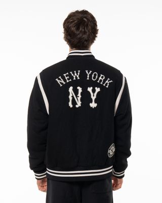 CHAMPION X MLB BOMBER JACKET BLACK
