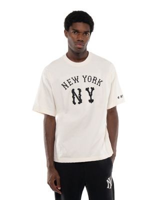 CHAMPION X MLB SS TEE WHITE