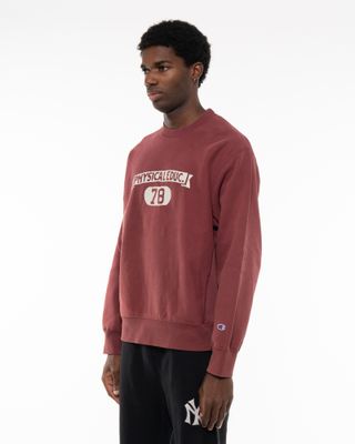 CHAMPION CREWNECK SWEATSHIRT BURGUNDY