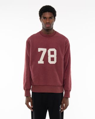 CHAMPION CREWNECK SWEATSHIRT BURGUNDY