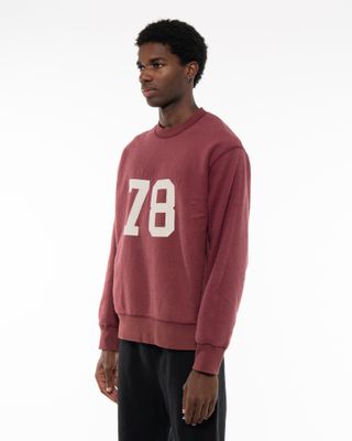 CHAMPION CREWNECK SWEATSHIRT BURGUNDY