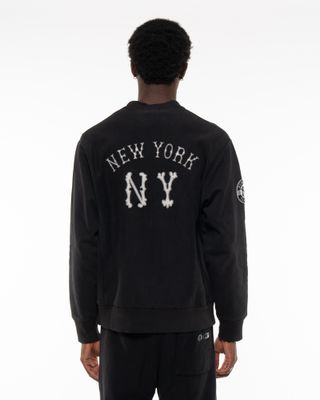 CHAMPION X MLB CREWNECK SWEATSHIRT BLACK