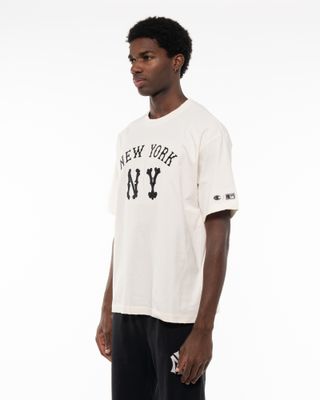 CHAMPION X MLB SS TEE WHITE
