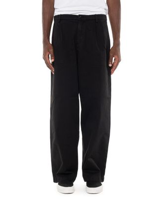 C.P. COMPANY BOXY PLEATS PANTS BLACK