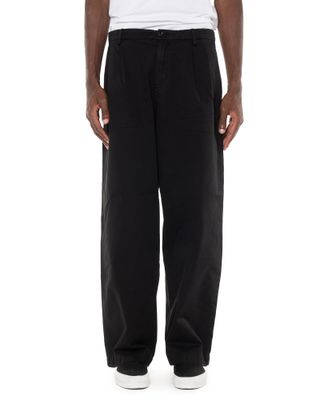 C.P. COMPANY BOXY PLEATS PANTS BLACK