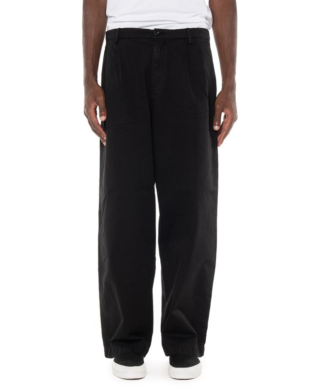 C.P. COMPANY BOXY PLEATS PANTS BLACK