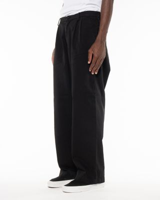 C.P. COMPANY BOXY PLEATS PANTS BLACK