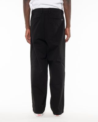 C.P. COMPANY BOXY PLEATS PANTS BLACK