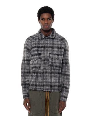 DIET STARTS MONDAY MOHAIR FLANNEL GREY