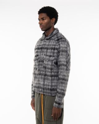 DIET STARTS MONDAY MOHAIR FLANNEL GREY