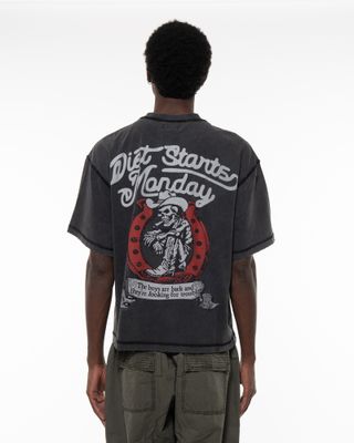 DIET STARTS MONDAY COWBOY TEE