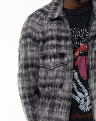 DIET STARTS MONDAY MOHAIR FLANNEL GREY