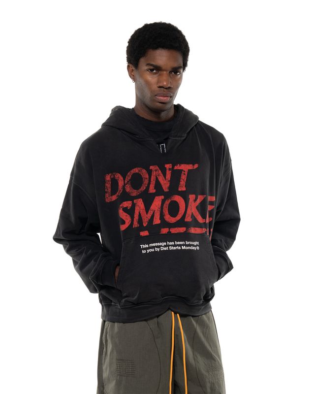 DIET STARTS MONDAY METH HOODIE BLACK