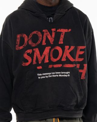 DIET STARTS MONDAY METH HOODIE BLACK