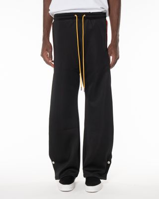 DIET STARTS MONDAY STRIPED SNAP PANTS