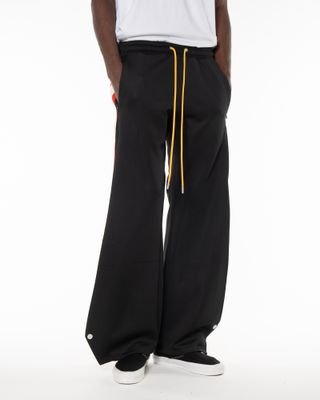 DIET STARTS MONDAY STRIPED SNAP PANTS