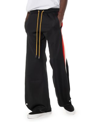 DIET STARTS MONDAY STRIPED SNAP PANTS