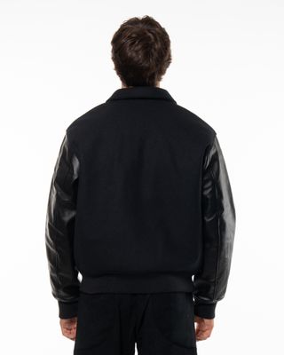 JORDAN FLIGHT VARSITY JACKET BLACK