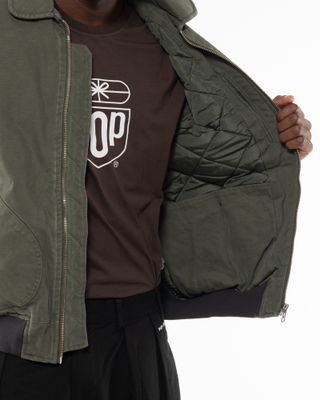 POP TRADING COMPANY FLIGHT JACKET THYME