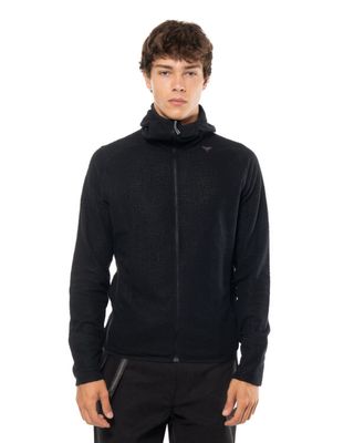 ROA AWI THERMAL ZIP UP HOODIE BLACK