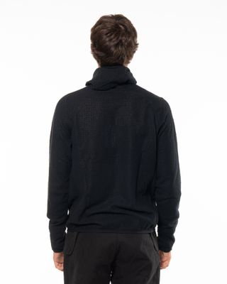 ROA AWI THERMAL ZIP UP HOODIE BLACK