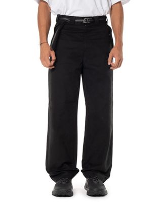 ROA CENTIPEDE BUCKLE CHINO PANTS BLACK