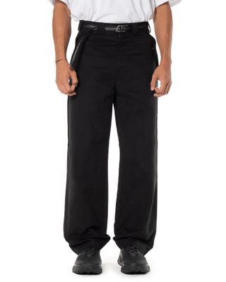 ROA CENTIPEDE BUCKLE CHINO PANTS BLACK