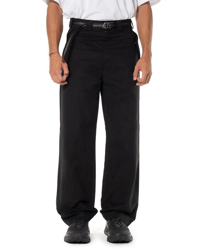 ROA CENTIPEDE BUCKLE CHINO PANTS BLACK
