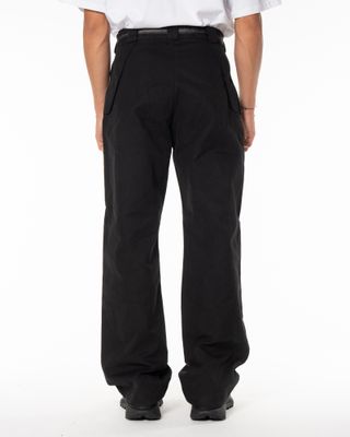 ROA CENTIPEDE BUCKLE CHINO PANTS BLACK