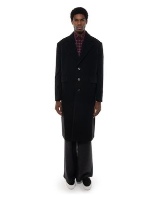 roldskov-fw26-26 ROLD SKOV REVER COAT BLACK