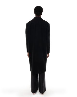 roldskov-fw26-28 ROLD SKOV REVER COAT BLACK