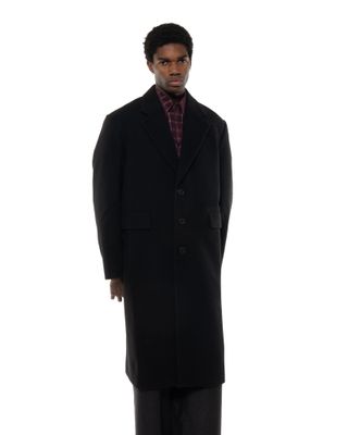 roldskov-fw26-29 ROLD SKOV REVER COAT BLACK
