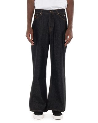 WALK IN PARIS RAW BLACK DENIM FLAIR PANT