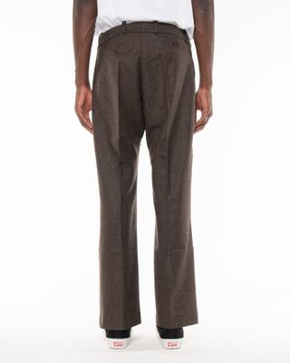 WALK IN PARIS FLARED SUIT PANTS BROWN