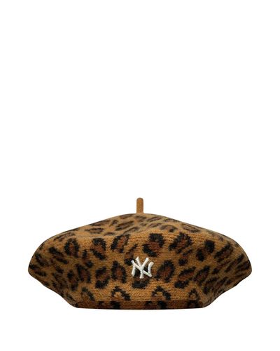 NEW ERA LEOPARD BERET YANKEES