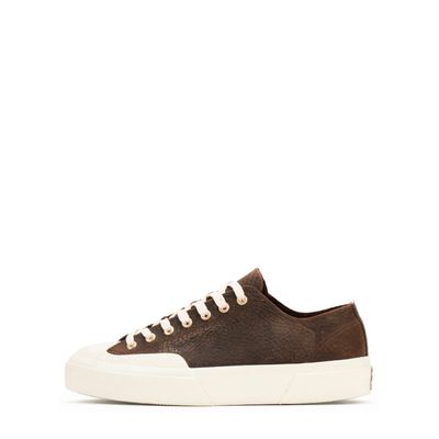 SUPERGA 2432 WORKS TUMBLED LEATHER BROWN