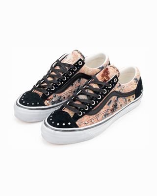 VANS LX OLD SKOOL 36 FLORAL RIVETS BLACK