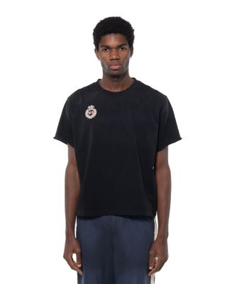 424 CREST CAPPED TEE VINTAGE BLACK