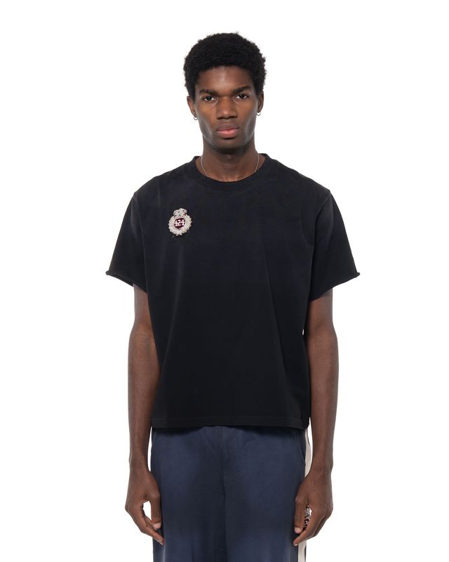424 CREST CAPPED TEE VINTAGE BLACK