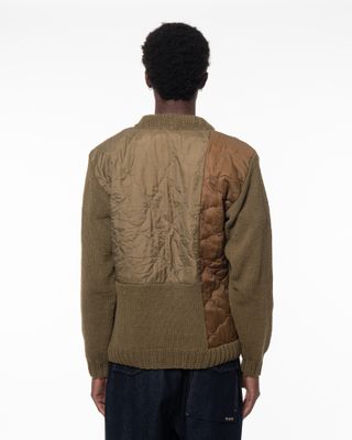 MAHARISHI UPCYCLED KNITTED CREWNECK