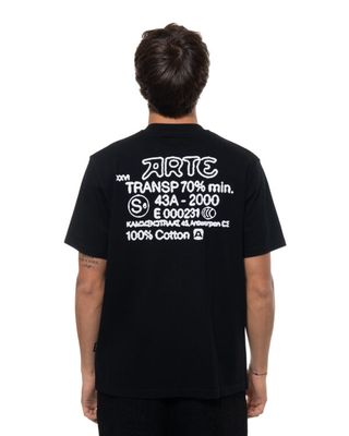ARTE SERIAL STAMP SS TEE BLACK