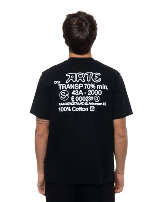 ARTE SERIAL STAMP SS TEE BLACK
