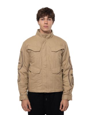 ARTE SWIRL UTILITY JACKET BROWN