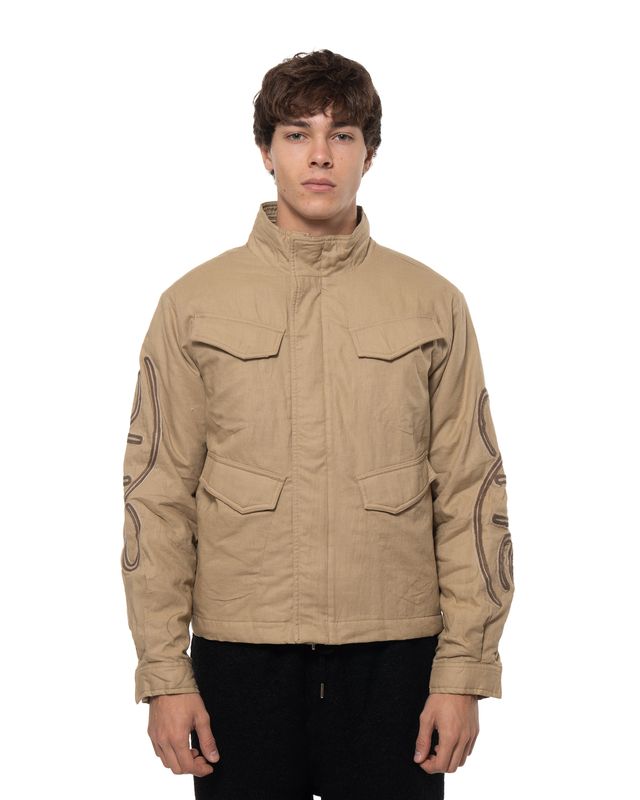 ARTE SWIRL UTILITY JACKET BROWN
