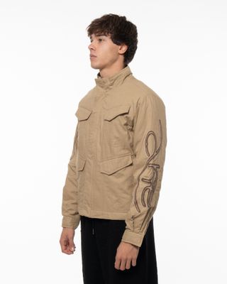 ARTE SWIRL UTILITY JACKET BROWN