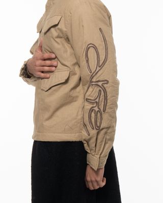 ARTE SWIRL UTILITY JACKET BROWN