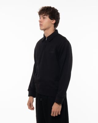 C.P. COMPANY DIAGONAL FLEECE POLO SWEAT