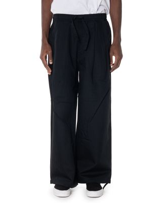 MAHARISHI LOOSE PLEATED PANTS BLACK