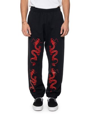 REBEL NOISE DRAGONS SWEATPANTS BLACK