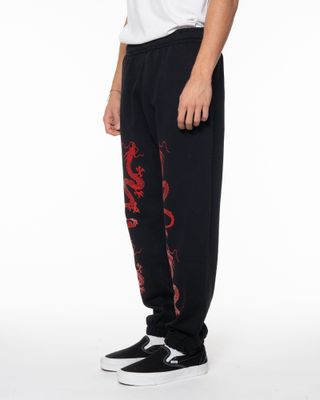 REBEL NOISE DRAGONS SWEATPANTS BLACK